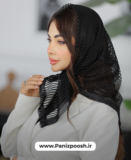 تولیدی مینی اسکارف سه گوش توری تولیدی مینی اسکارف سه گوش توری