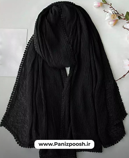 شال و روسری عمده مشکی عمده فروشی شال و روسری مشکی